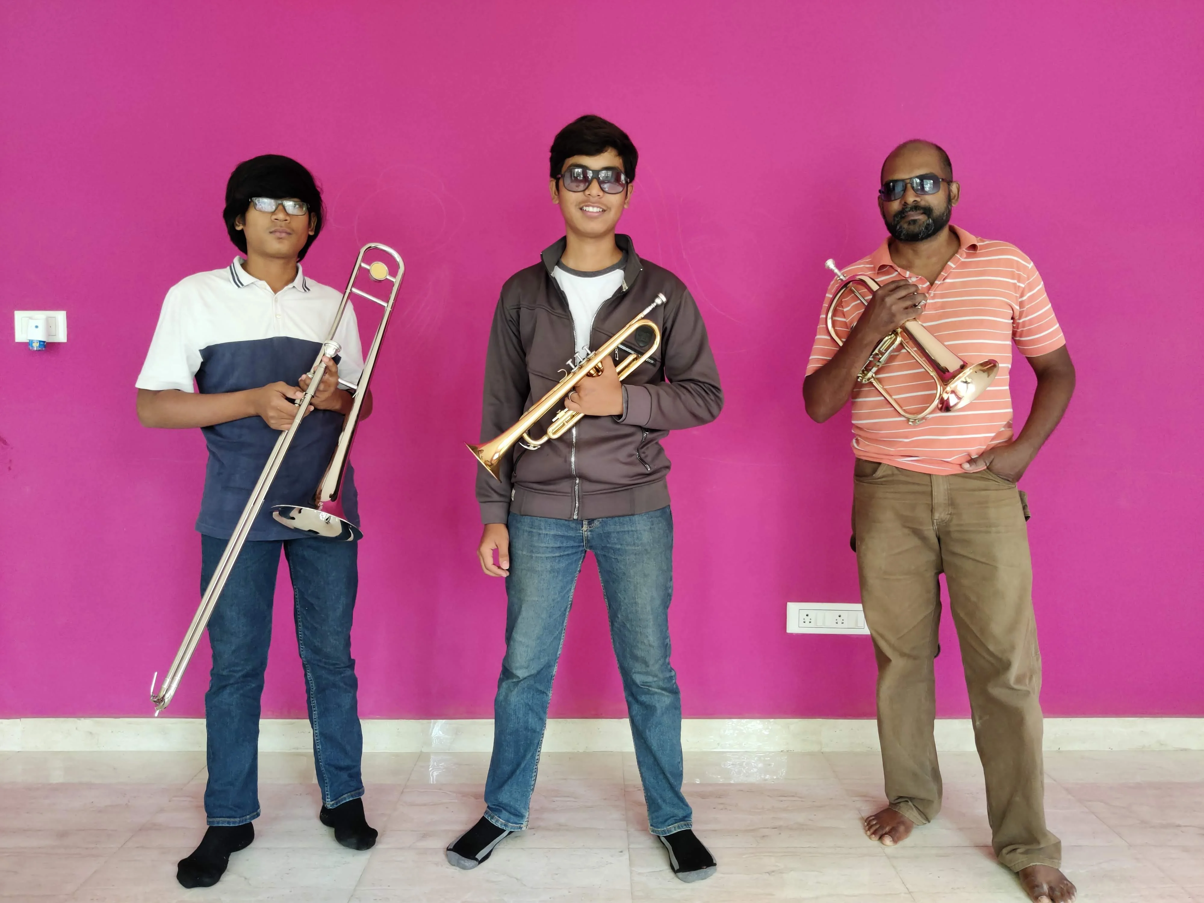 Advent Brass ensemble at Fingersmith's Garage, Bangalore