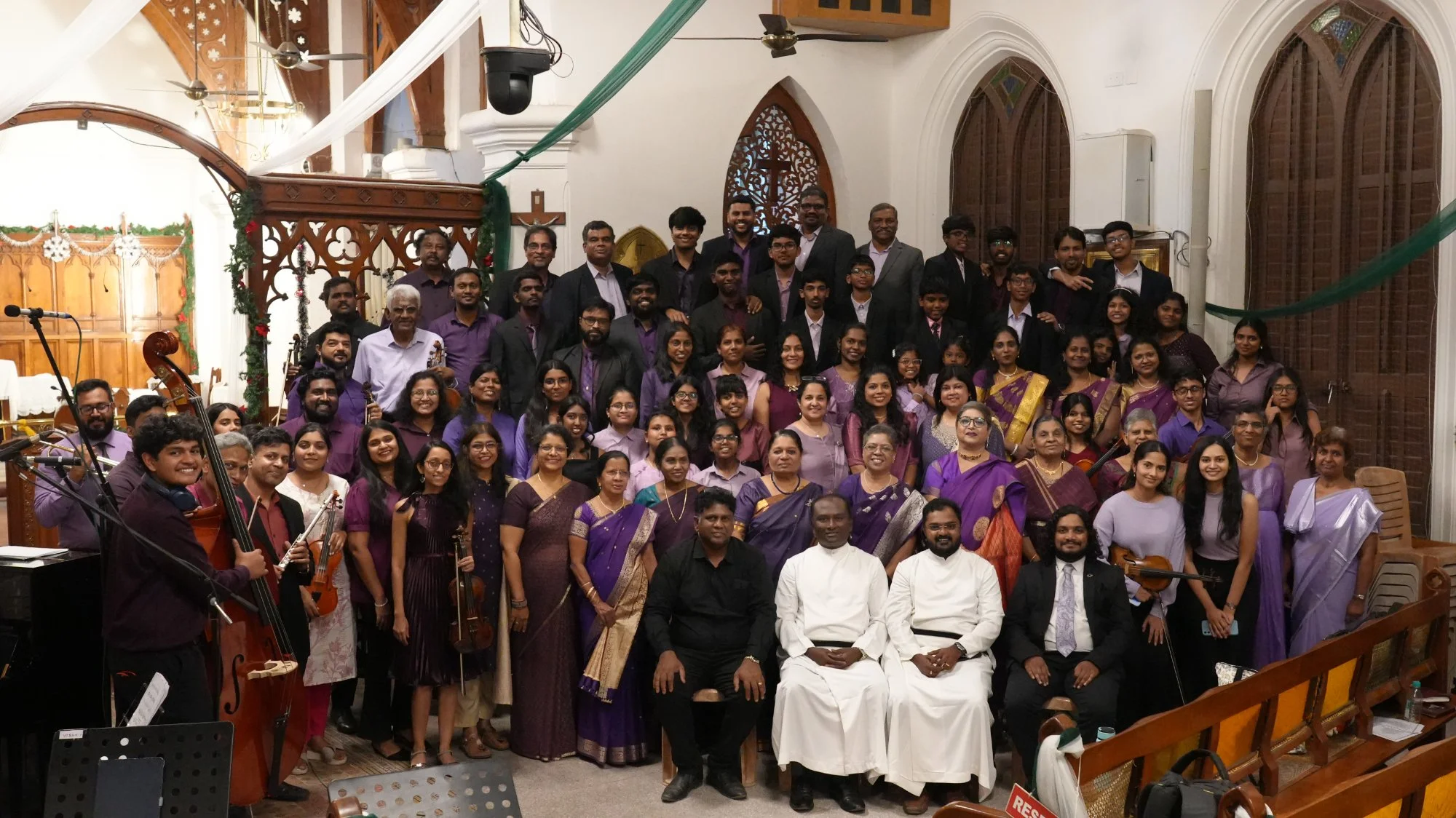 Fingersmith's Garage choir performing at St. John's Church, Bangalore