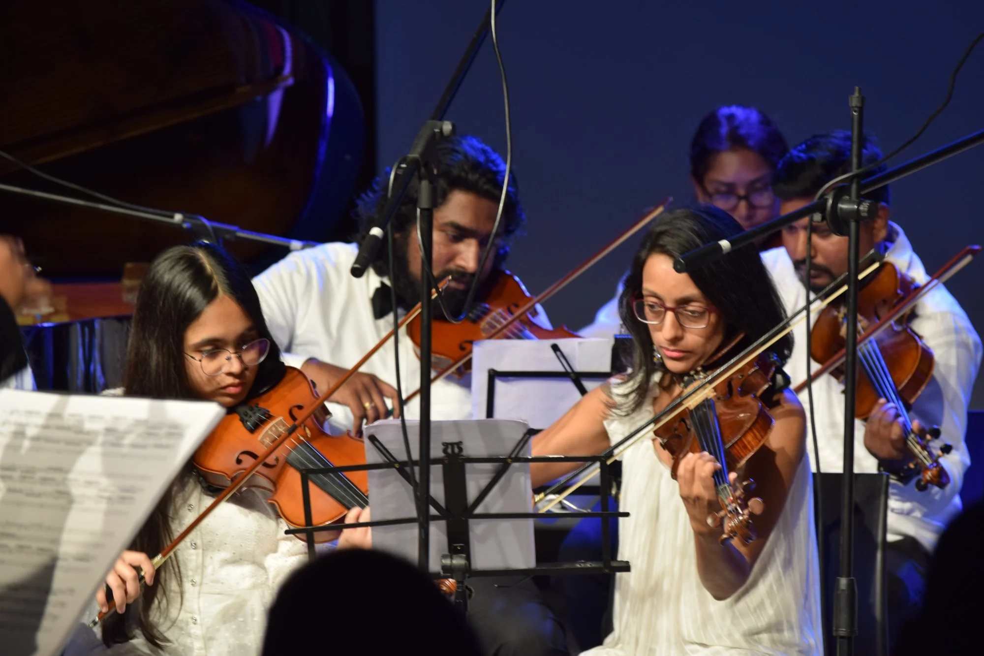 FSG violin section close-up at recital